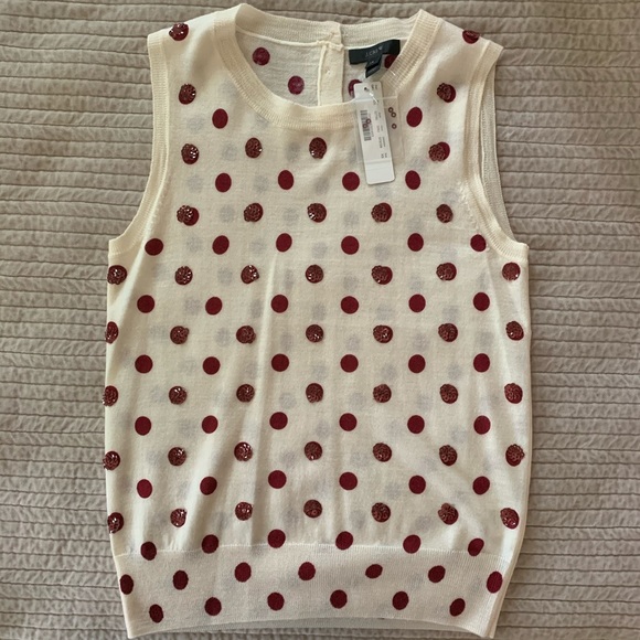 Jackie Cardigan in Sequin Polka Dots+shell - Picture 9 of 12